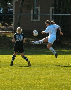 Wesleyan Women's Soccer v. Amherst, Oct. 18, 2008 ; photo by Bill Burkhart