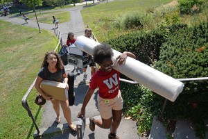 Class of 2018 Arrival Day, Aug. 27, 2014. (Photo by Olivia Drake)