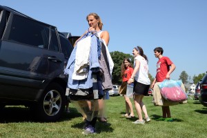 Class of 2018 Arrival Day, Aug. 27, 2014. (Photo by Olivia Drake)