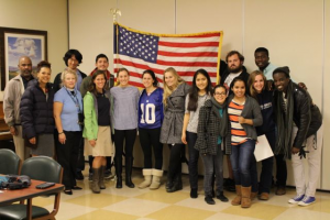 Wes folks visit Veterans' Retirement Home